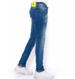 True Rise Jeans Herr Slim Fit - DC-036- Bla