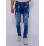 True Rise Trendiga Jeans Herr Slim Fit - DC-039 - Bla