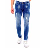 True Rise Trendiga Jeans Herr Slim Fit - DC-039 - Bla