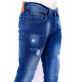 True Rise Trendiga Jeans Herr Slim Fit - DC-039 - Bla