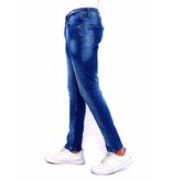 True Rise Trendiga Jeans Herr Slim Fit - DC-039 - Bla