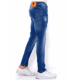 True Rise Trendiga Jeans Herr Slim Fit - DC-039 - Bla True Rise Trendiga Jeans Herr Slim Fit - DC-039 - Bla