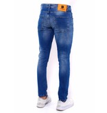 True Rise Trendiga Jeans Herr Slim Fit - DC-039 - Bla