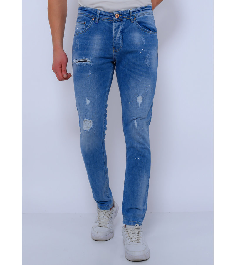 True Rise Slitna Jeans Online Slim Fit - DC-038 - Bla