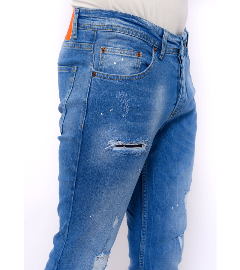 True Rise Slitna Jeans Online Slim Fit - DC-038 - Bla