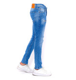 True Rise Slitna Jeans Online Slim Fit - DC-038 - Bla