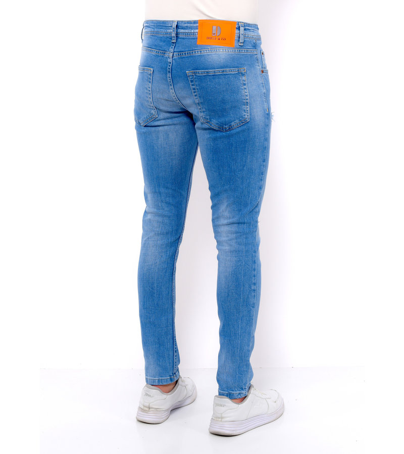 True Rise Slitna Jeans Online Slim Fit - DC-038 - Bla