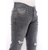 True Rise Jeans Stretch Herr Slim Fit - DC-041 - Gra True Rise Jeans Stretch Herr Slim Fit - DC-041 - Gra