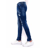 True Rise Slim Fit Jeans Stretch Herr - DC-047 - Bla