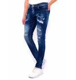 True Rise Slim Fit Jeans Stretch Herr - DC-047 - Bla