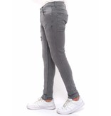 True Rise Stretch Jeans Herr Slim Fit -DC-055- Gra True Rise Stretch Jeans Herr Slim Fit -DC-055- Gra