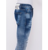 Local Fanatic Paint Splatter Stonewashed Jeans Herr Slim Fit -1079- Bla Local Fanatic Paint Splatter Stonewashed Jeans Herr Slim Fit -1079- Bla