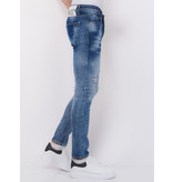 Local Fanatic Paint Splatter Stonewashed Jeans Herr Slim Fit -1079- Bla Local Fanatic Paint Splatter Stonewashed Jeans Herr Slim Fit -1079- Bla
