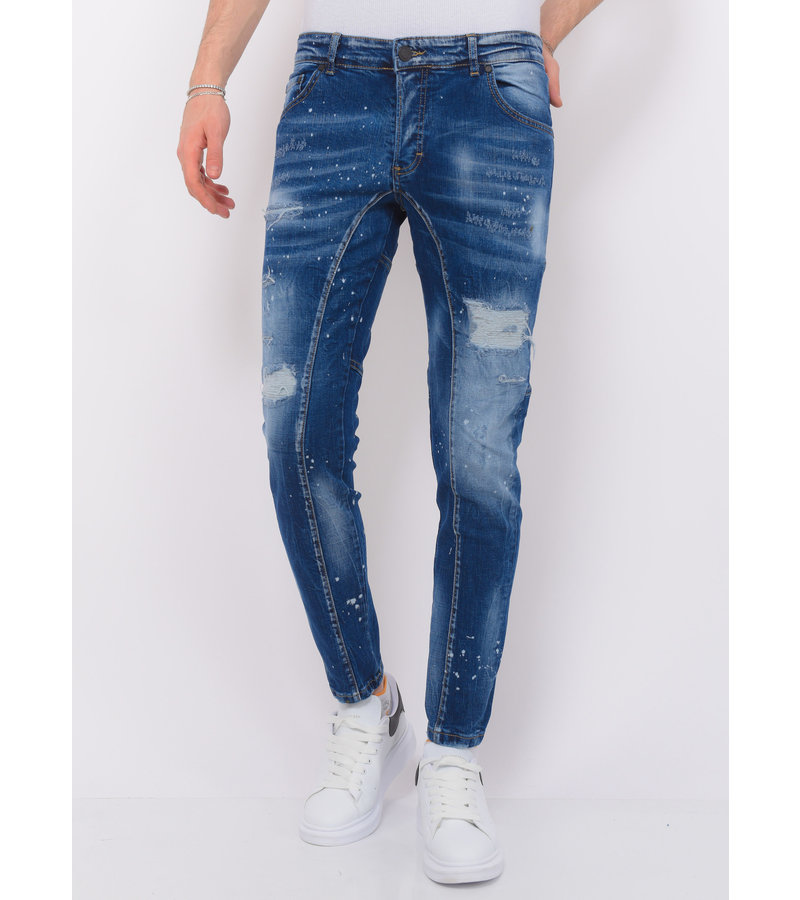 Local Fanatic Destroyed Jeans HerrStonewashed Slim Fit -1083 - Bla