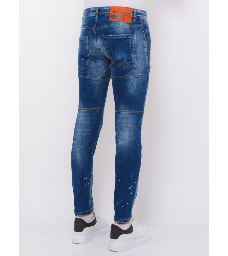 Local Fanatic Destroyed Jeans HerrStonewashed Slim Fit -1083 - Bla