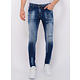 Blue Stone Washed Jeans Herr Slim Fit -1076 - Bla