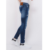 Local Fanatic Paint Splatter Ripped Jeans Herr Slim Fit -1075 - Bla Local Fanatic Paint Splatter Ripped Jeans Herr Slim Fit -1075 - Bla