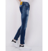 Local Fanatic Paint Splash Ripped Jeans Herr Slim Fit - 1071- Bla Local Fanatic Paint Splash Ripped Jeans Herr Slim Fit - 1071- Bla