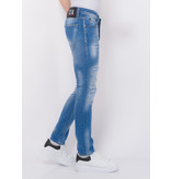 Local Fanatic Blue Ripped SkaterJeans Herr Slim Fit -1078 - Bla