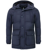 Enos Lång Täckjacka Herr Blå Enos Lång Täckjacka Herr Blå