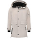 Beige Vinterjacka Herr Med Huva