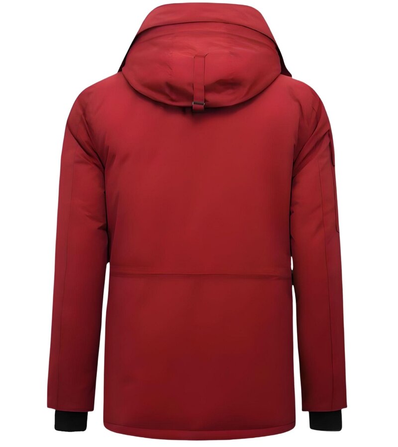 Matogla Fodrad Vinterjacka Herr Röd