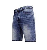 Enos Korta jeans män Stretch Denim Short - Blå