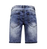 Enos Korta jeans män Stretch Denim Short - Blå