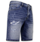 Enos Stretchkorta byxor Herr - Denim Short - Blå