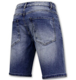 Enos Stretchkorta byxor Herr - Denim Short - Blå