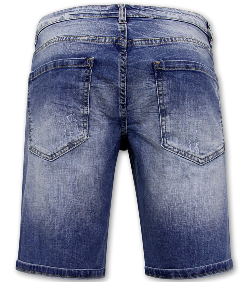 Enos Stretchkorta byxor Herr - Denim Short - Blå