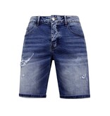 Enos Stretchkorta byxor Herr - Denim Short - Blå