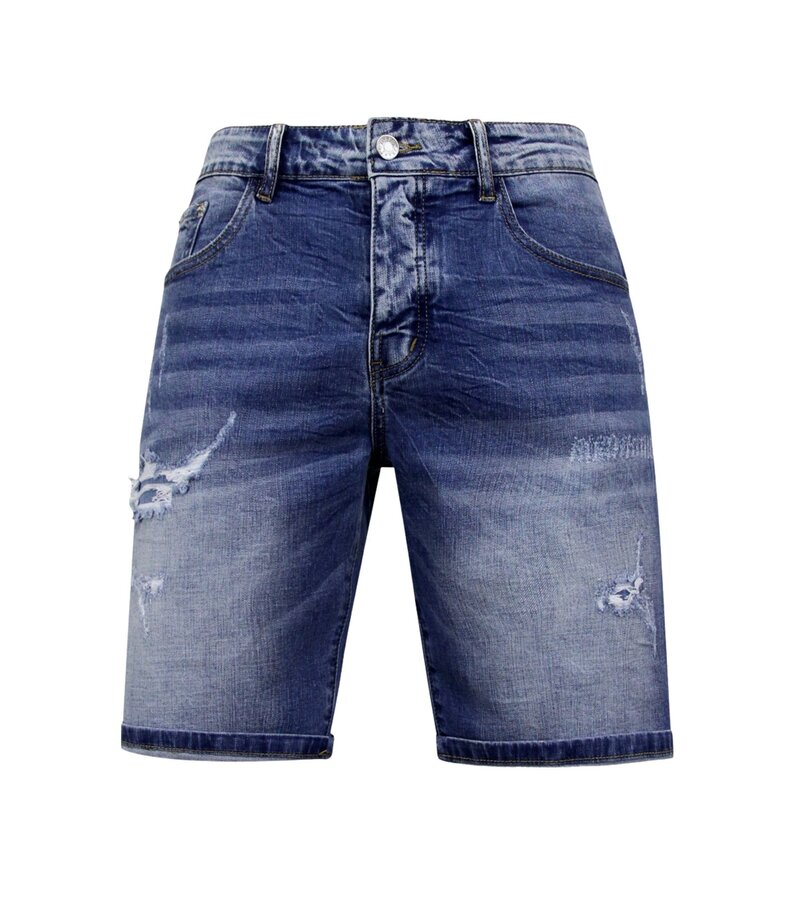 Enos Stretchkorta byxor Herr - Denim Short - Blå