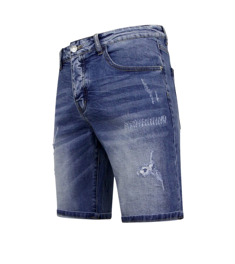 Enos Stretchkorta byxor Herr - Denim Short - Blå