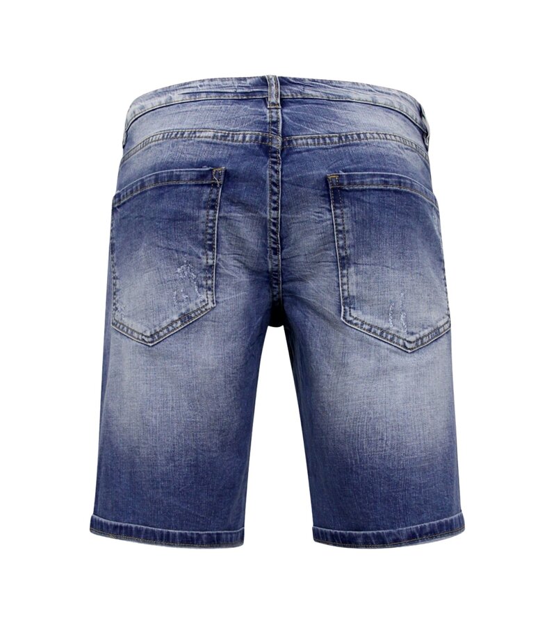 Enos Stretchkorta byxor Herr - Denim Short - Blå