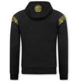 TopStar Slim Fit Joggingsuit Herr Design Guld - Svart TopStar Slim Fit Joggingsuit Herr Design Guld - Svart