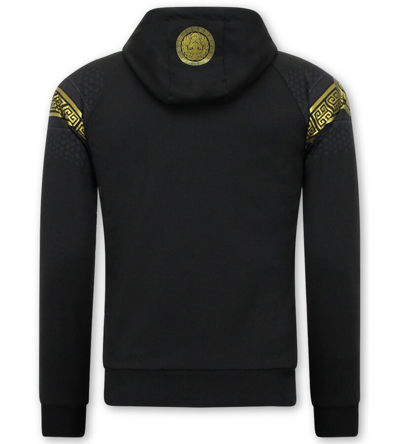 TopStar Slim Fit Joggingsuit Herr Design Guld - Svart