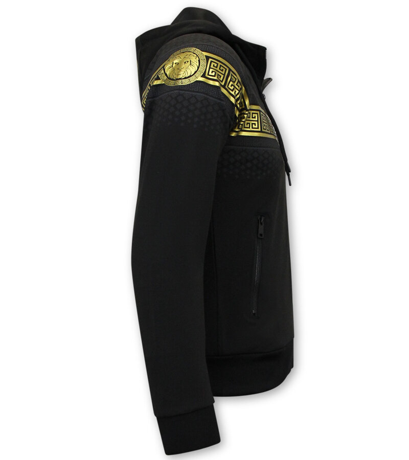 TopStar Slim Fit Joggingsuit Herr Design Guld - Svart