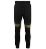 TopStar Slim Fit Joggingsuit Herr Design Guld - Svart