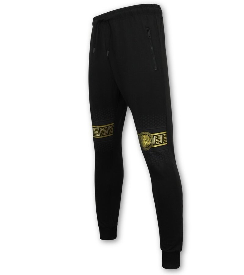 TopStar Slim Fit Joggingsuit Herr Design Guld - Svart