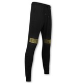 TopStar Slim Fit Joggingsuit Herr Design Guld - Svart