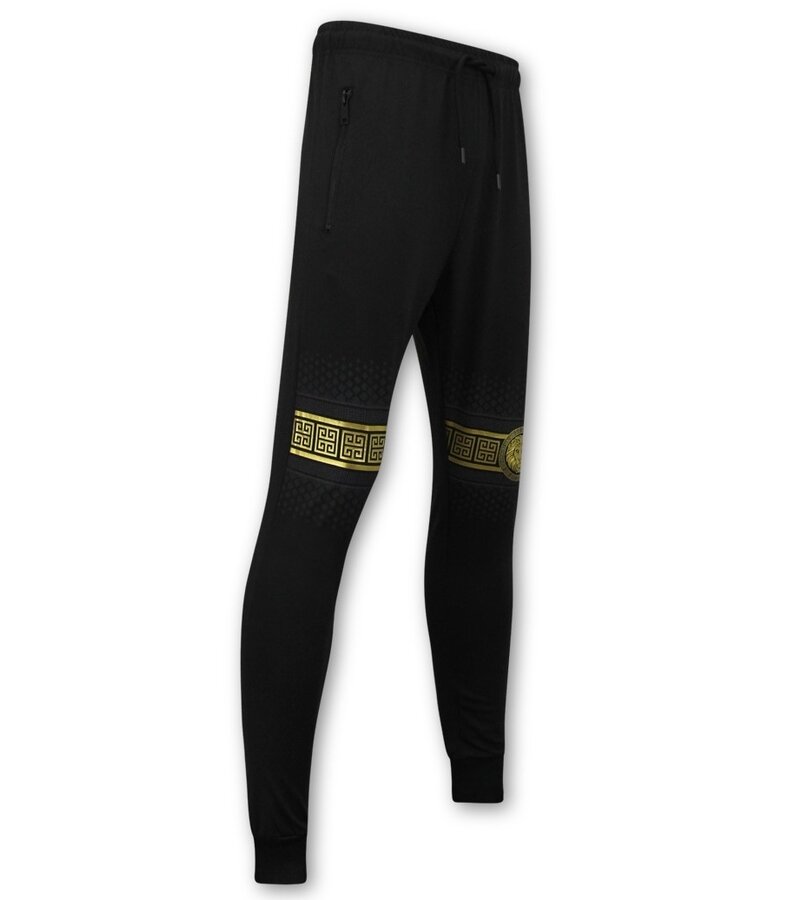 TopStar Slim Fit Joggingsuit Herr Design Guld - Svart