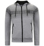 TopStar Slim Fit Joggingsuit Herr Design Svart - Grå TopStar Slim Fit Joggingsuit Herr Design Svart - Grå