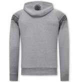 TopStar Slim Fit Joggingsuit Herr Design Svart - Grå TopStar Slim Fit Joggingsuit Herr Design Svart - Grå