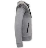 TopStar Slim Fit Joggingsuit Herr Design Svart - Grå