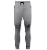 TopStar Slim Fit Joggingsuit Herr Design Svart - Grå