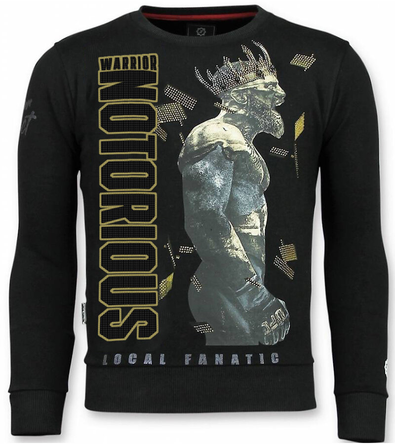 Local Fanatic Notorious Sweater - King Conor Sweater Herr - Svart