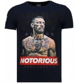 Local Fanatic Conor Notorious Legend Rhinestone T-shirt - Blå