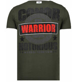 Local Fanatic Conor Notorious Warrior - Rhinestone T-shirt - Khaki Local Fanatic Conor Notorious Warrior - Rhinestone T-shirt - Khaki