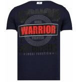 Local Fanatic Conor Notorious Warrior  Rhinestone T-shirt - Marinblå